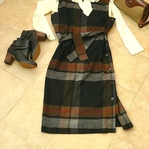 Perry Ellis Wool And  Cashmere Dress